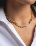 Punk Style Rhinestone Choker — necklace