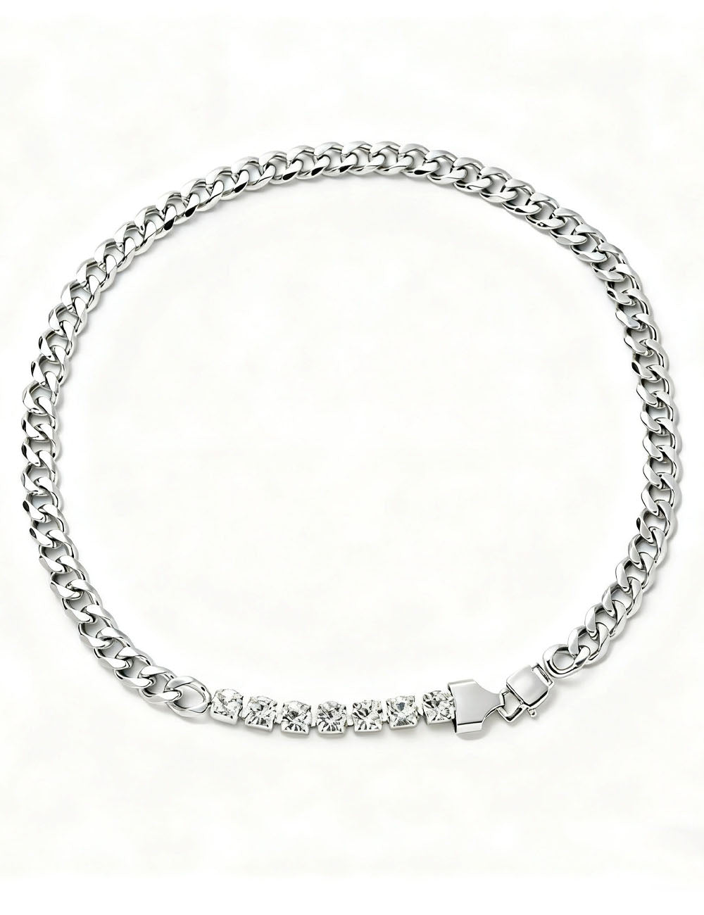 Punk Style Rhinestone Choker — necklace, view 2