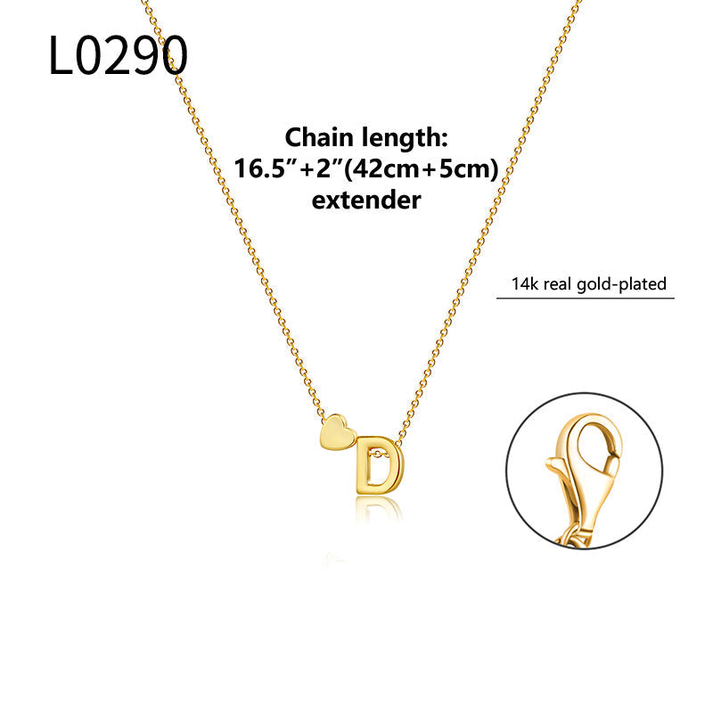 Letter Pendant Choker Necklace — necklace, view 6