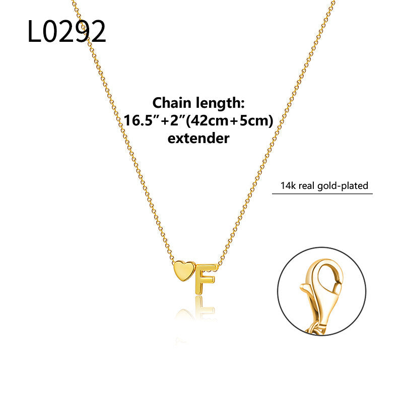Letter Pendant Choker Necklace — necklace, view 7