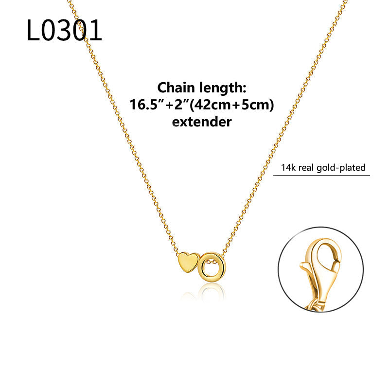 Letter Pendant Choker Necklace — necklace, view 9