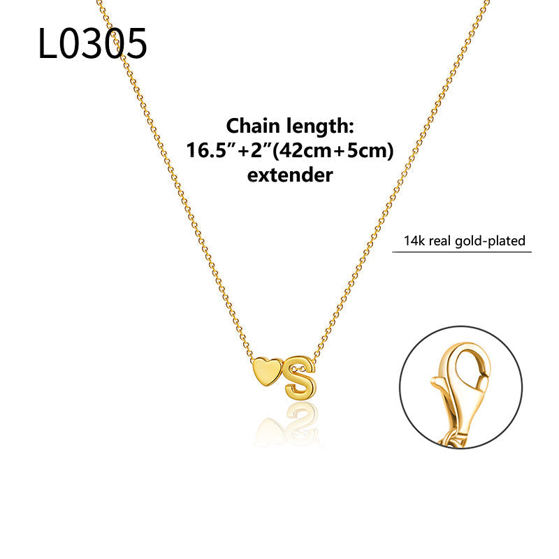 Letter Pendant Choker Necklace — necklace, view 12