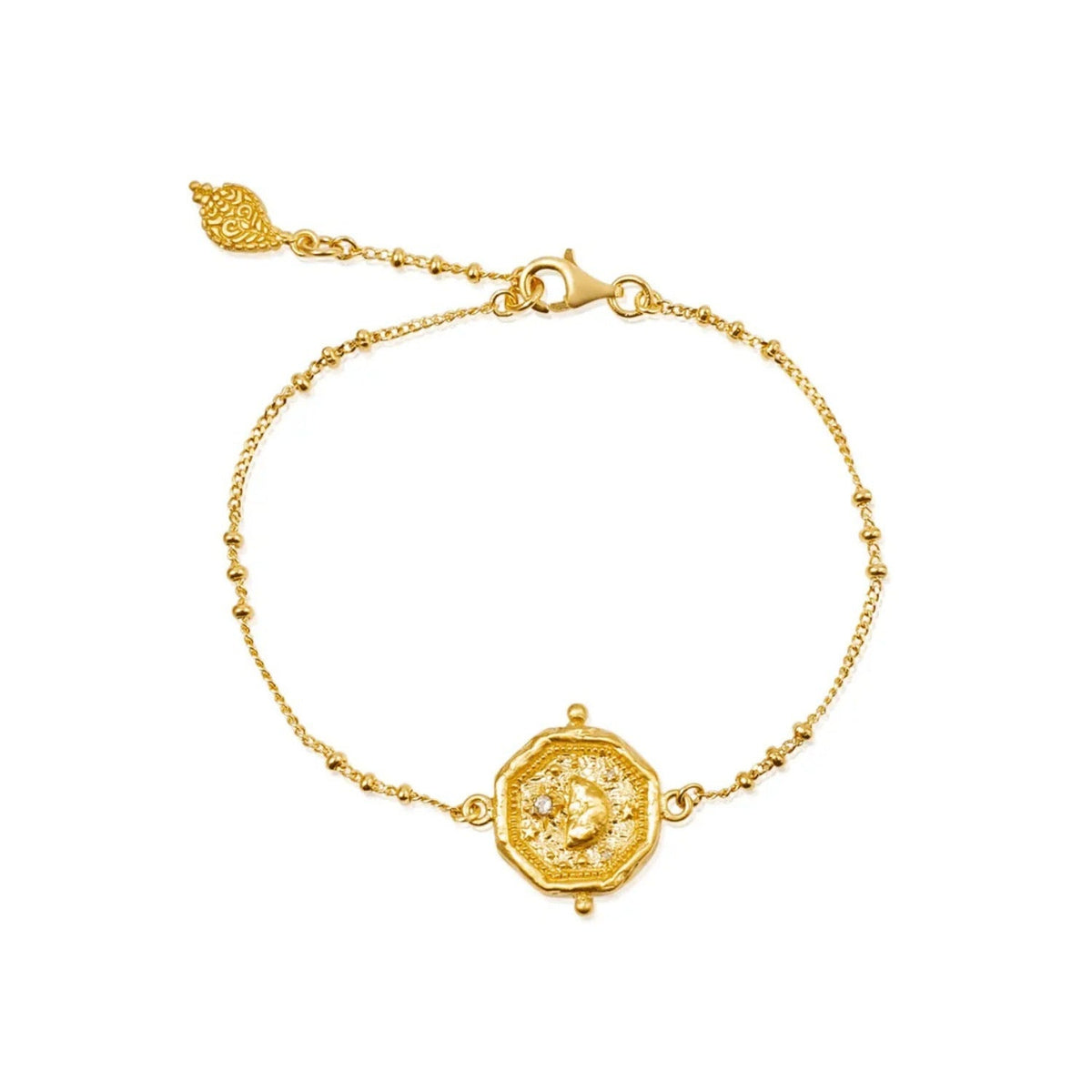Bohemian Relief Beaded Chain Bracelet — bracelet, view 5