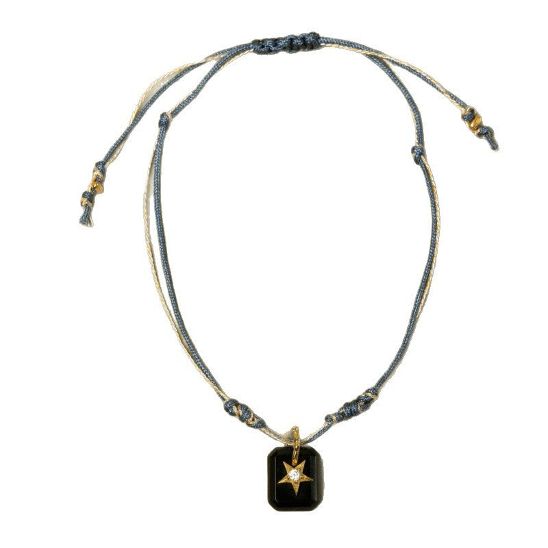 Heart Pendant Braided Bracelet — bracelet, view 5