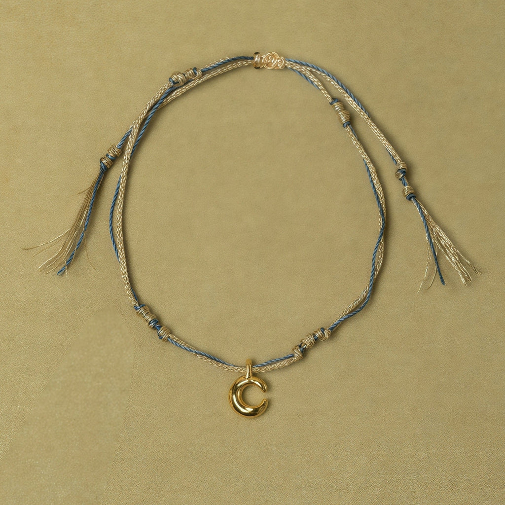 Heart Pendant Braided Bracelet — bracelet, view 10