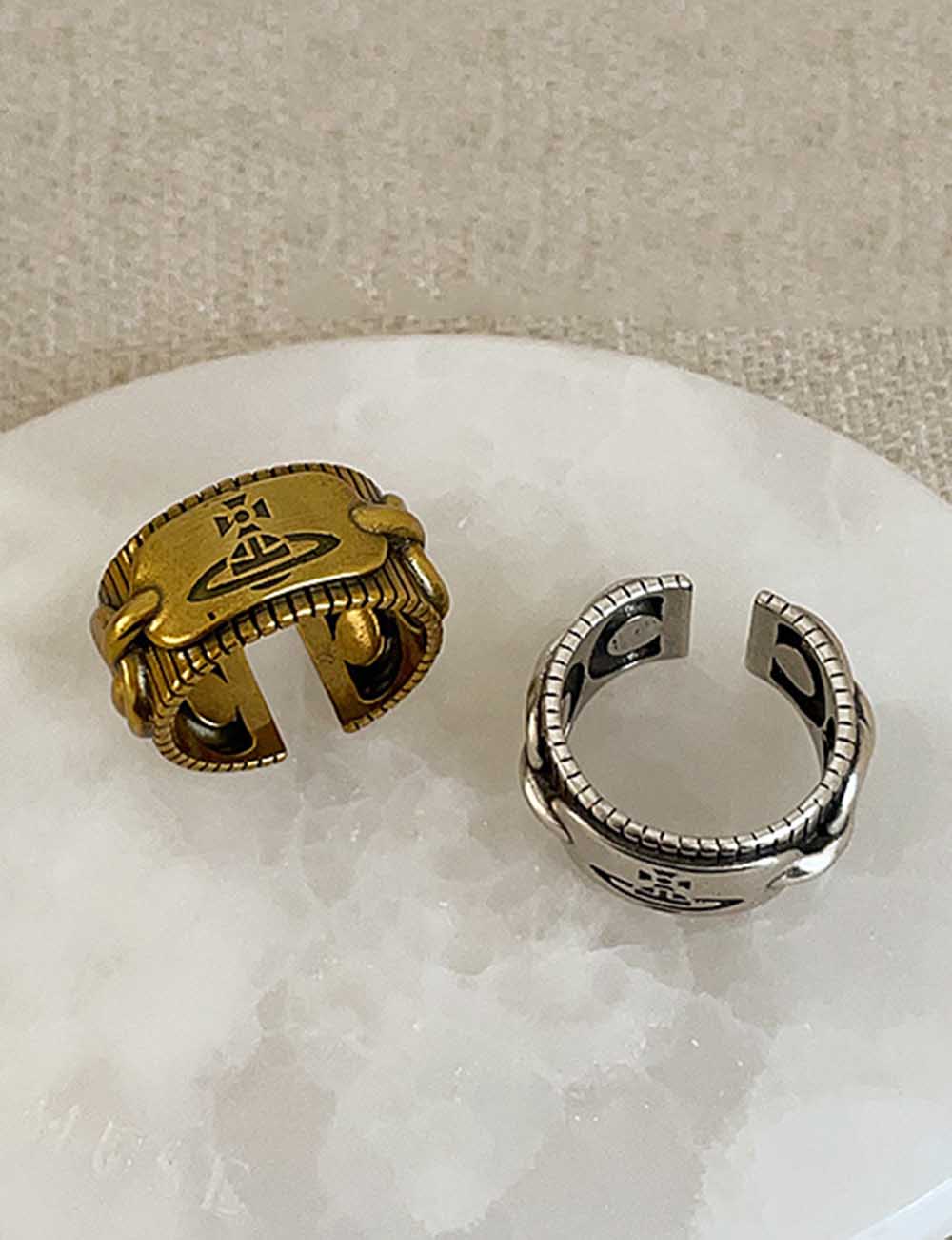 Punk Saturn Orb Open Ring — ring