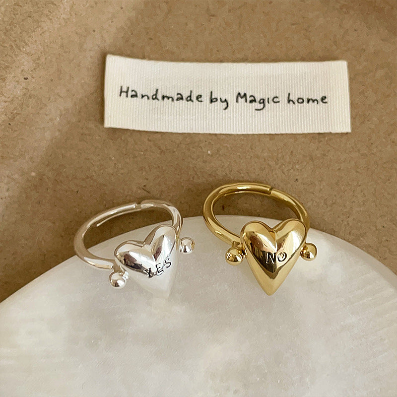 Heart Fidget Spinner Ring — ring, view 5