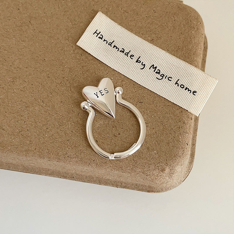 Heart Fidget Spinner Ring — ring, view 8