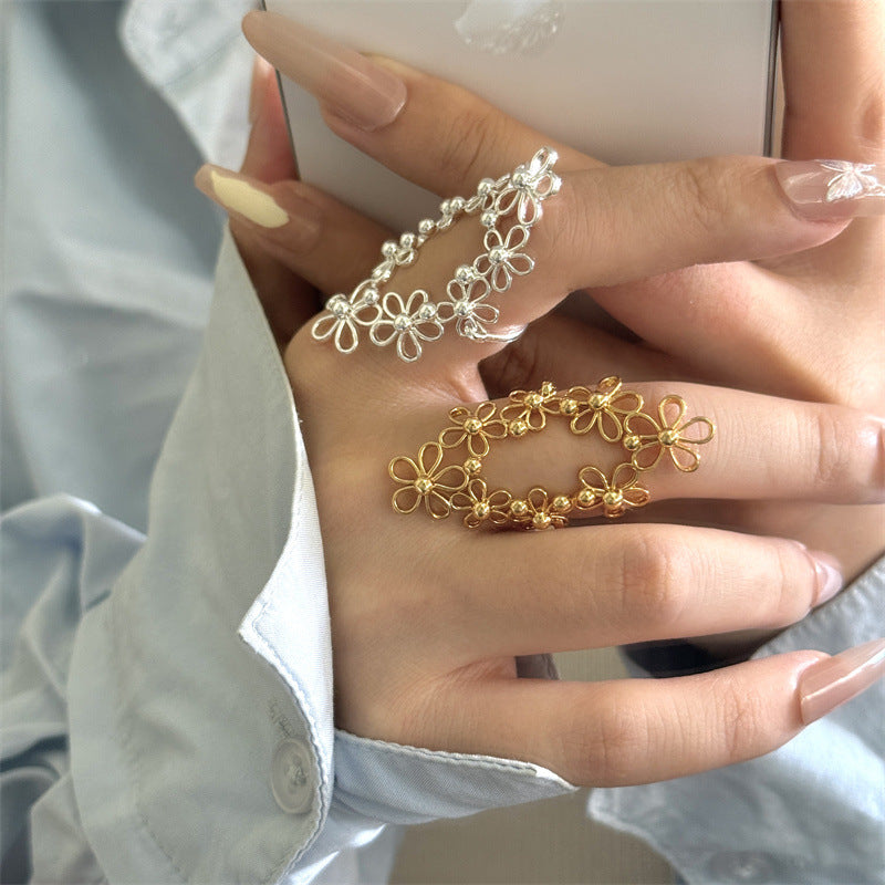 Lace Flower Statement Ring — ring, view 3