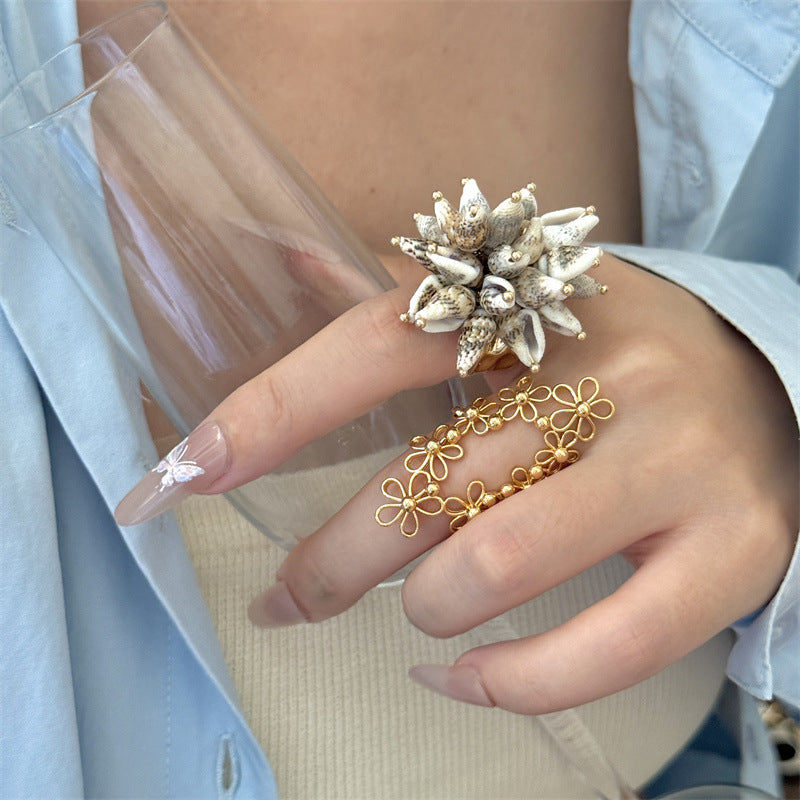 Lace Flower Statement Ring — ring, view 5