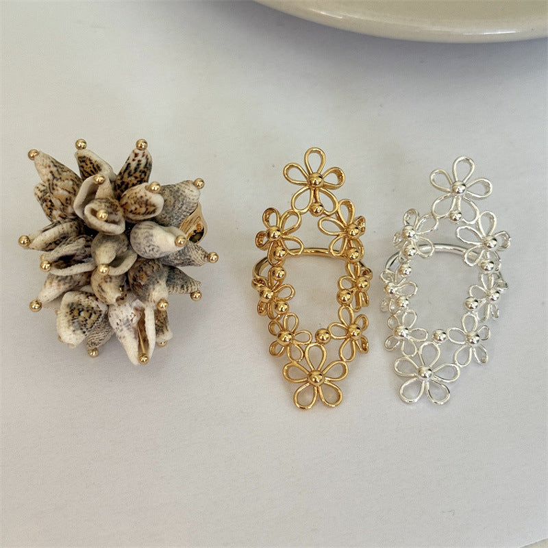 Lace Flower Statement Ring — ring, view 7