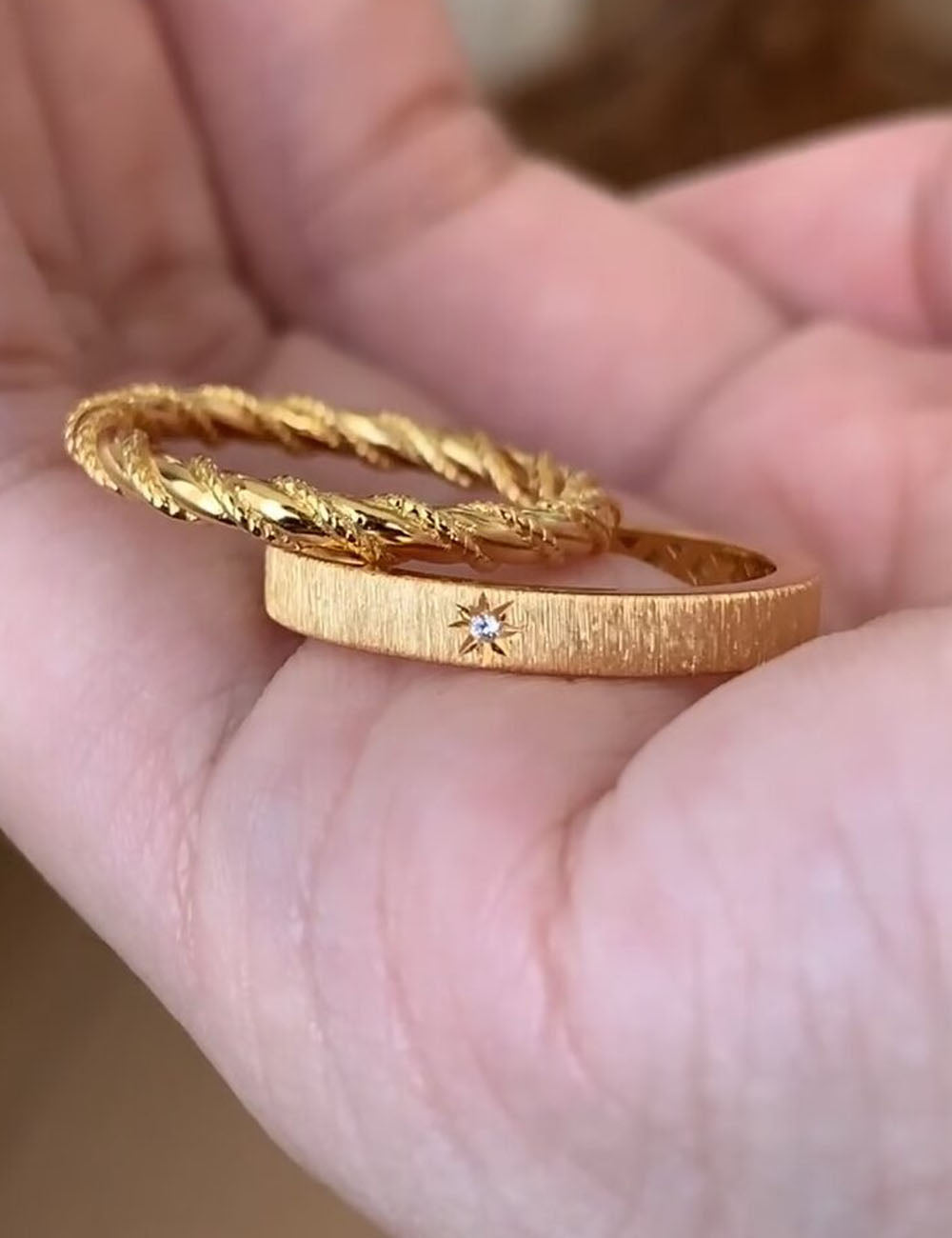 Starburst Twisted Rope Ring — ring