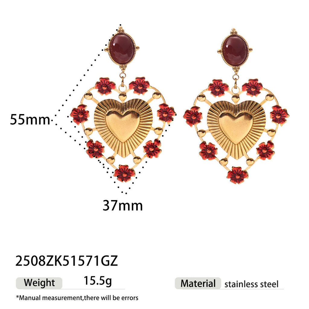 Two-Strand Hearts Pendant Necklace — necklace, view 7