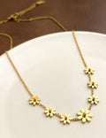 Sunflower Pendant Flower Chain Necklace — gold necklace