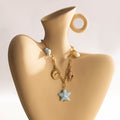 Marine Charm Shell Necklace — gold necklace