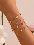 Dainty Daisy Link Bracelet — bracelet