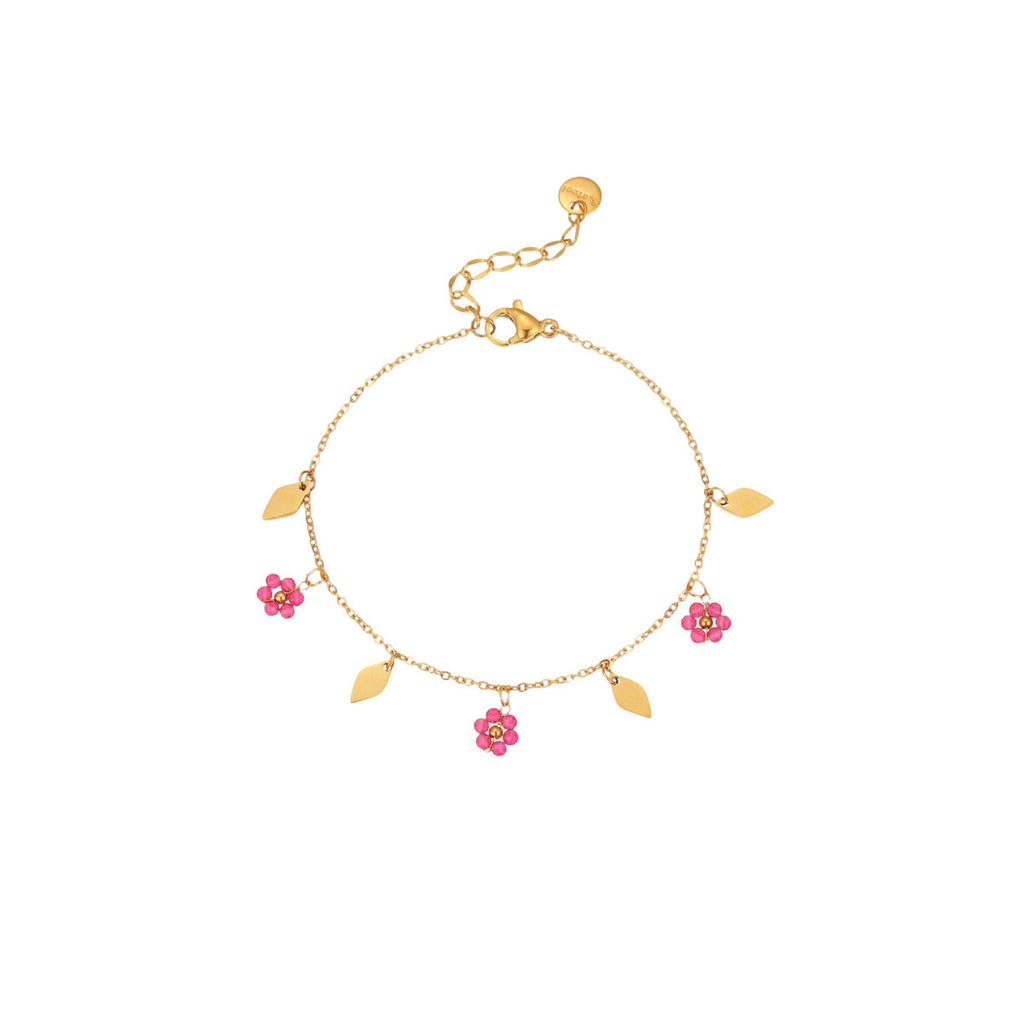 Dainty Daisy Link Bracelet — bracelet, view 3