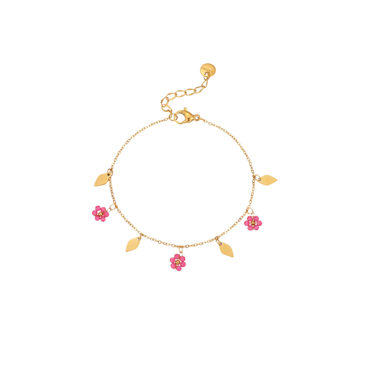Dainty Daisy Link Bracelet — bracelet, view 3