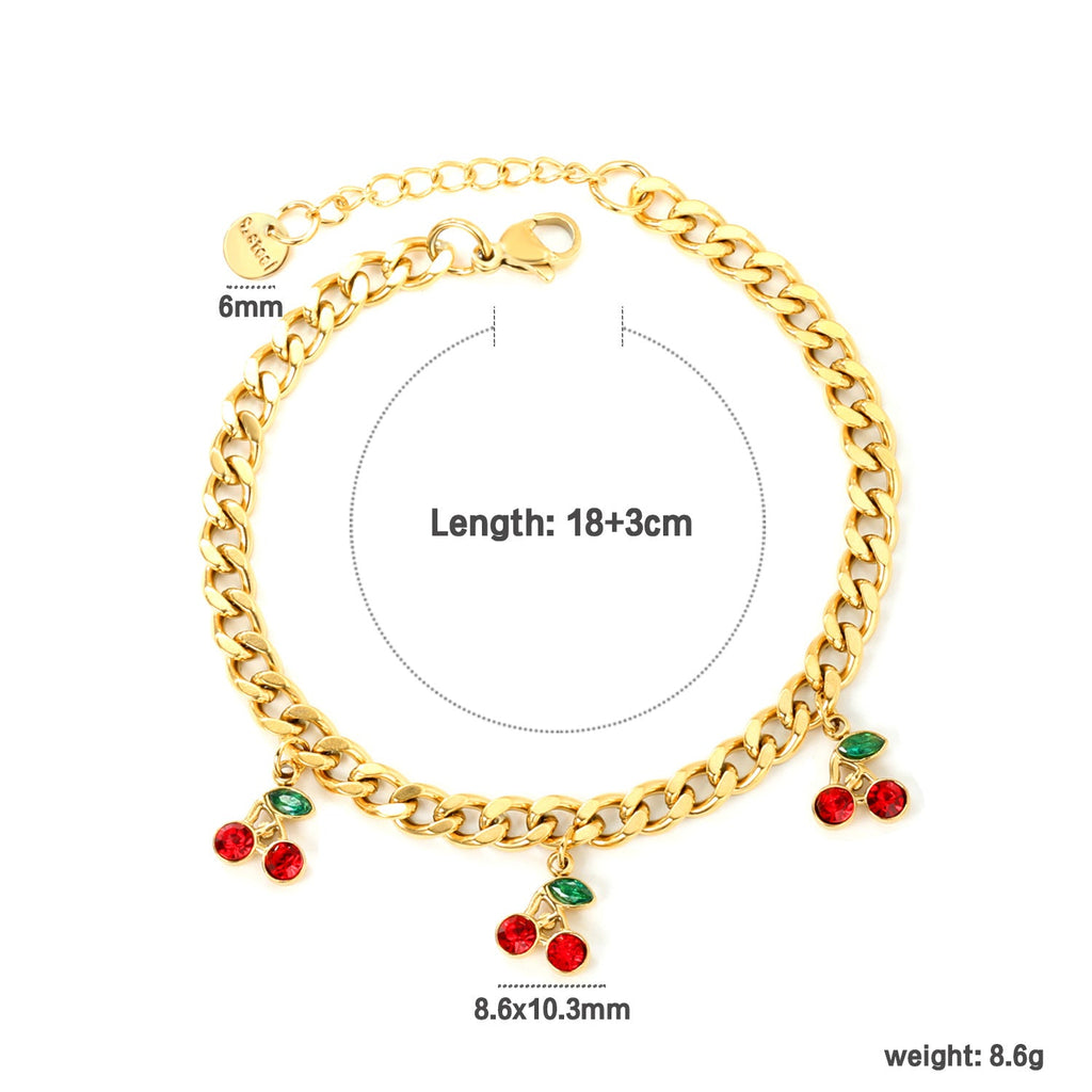 Heart Pendant Beaded Bracelet — bracelet, view 13