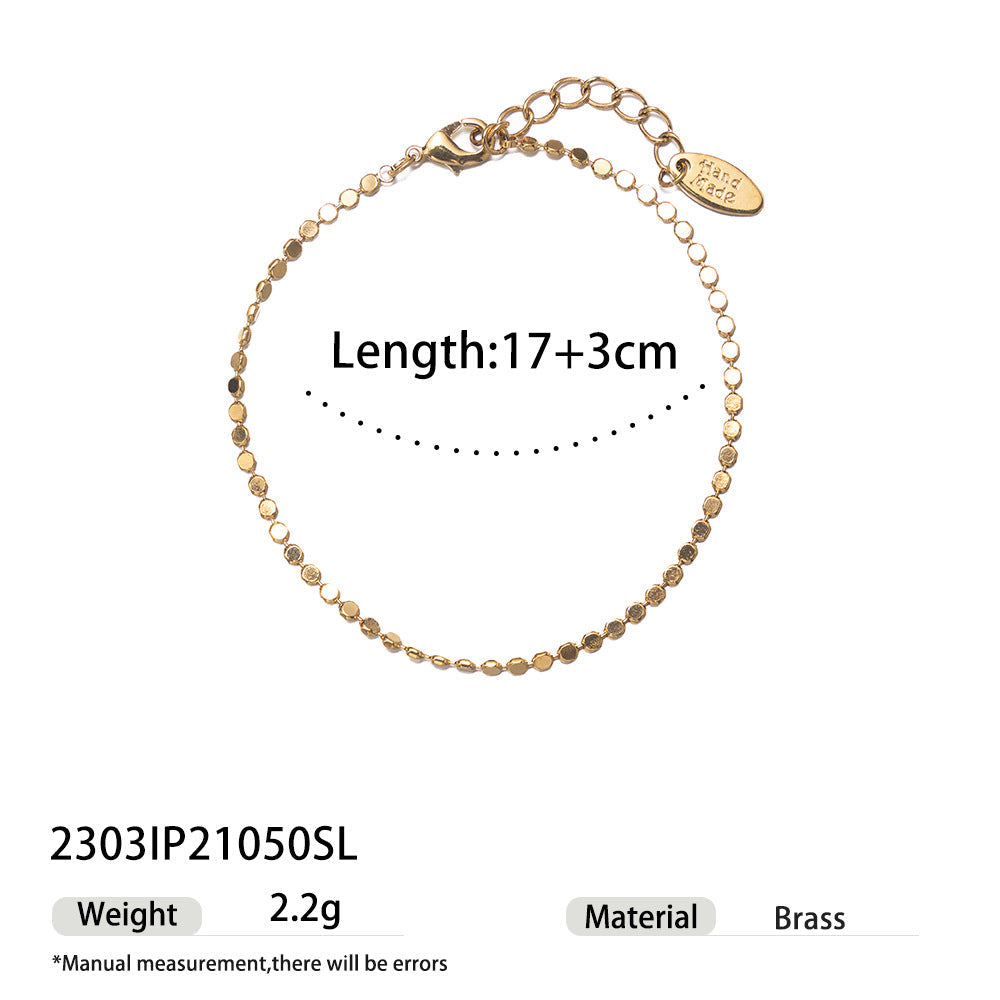 Spliced Snake Chain Bracelet — gold bracelet, view 10