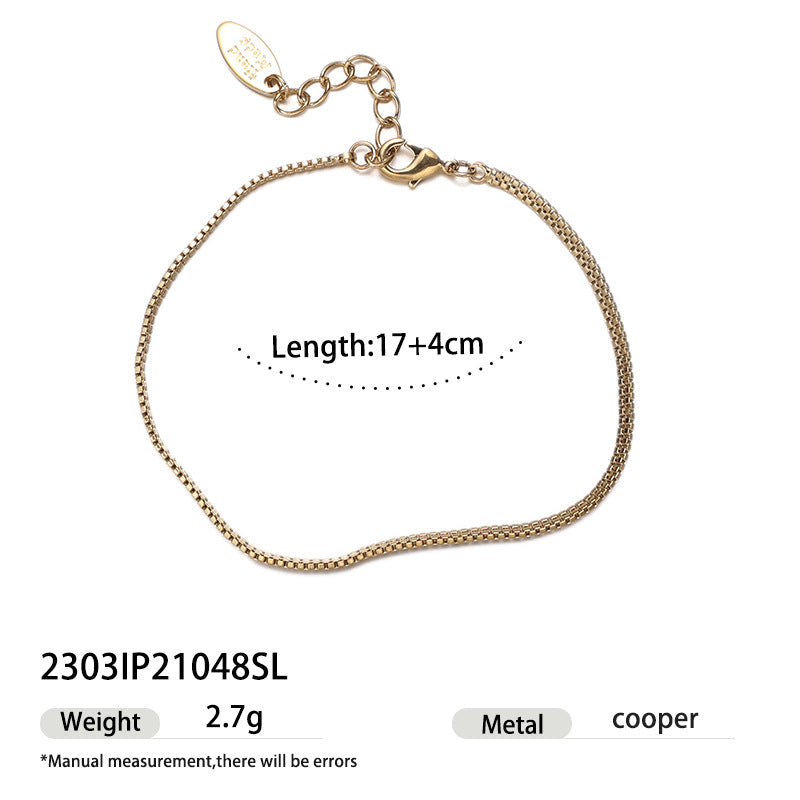 Spliced Snake Chain Bracelet — gold bracelet, view 11