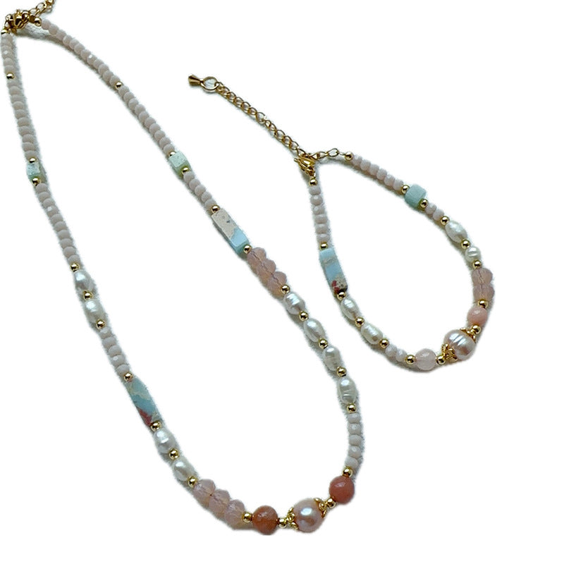 Marbled Pearl Pillar Bracelet — bracelet, view 5