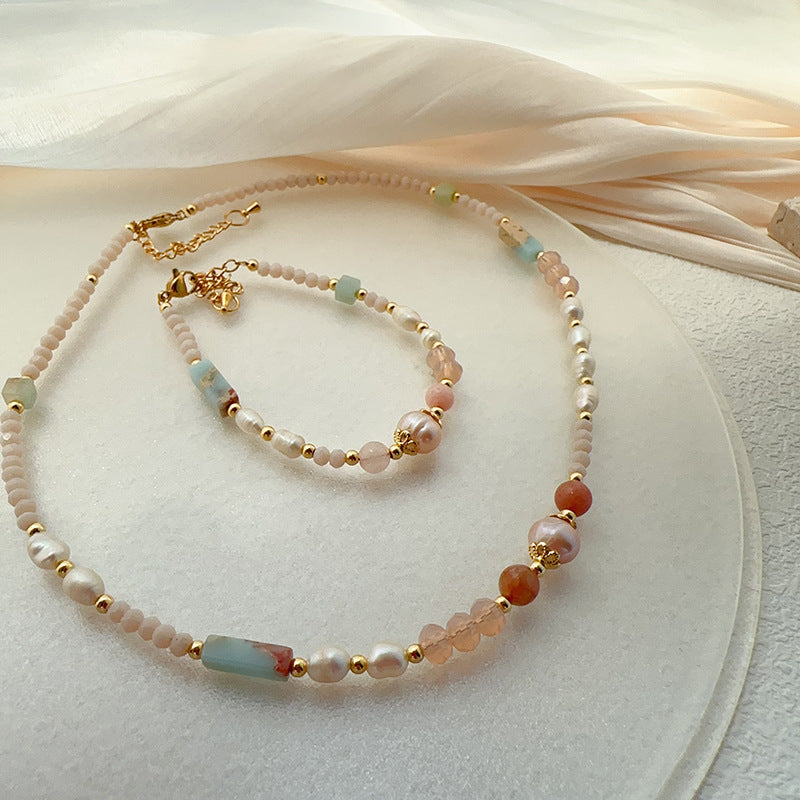 Marbled Pearl Pillar Bracelet — bracelet, view 7
