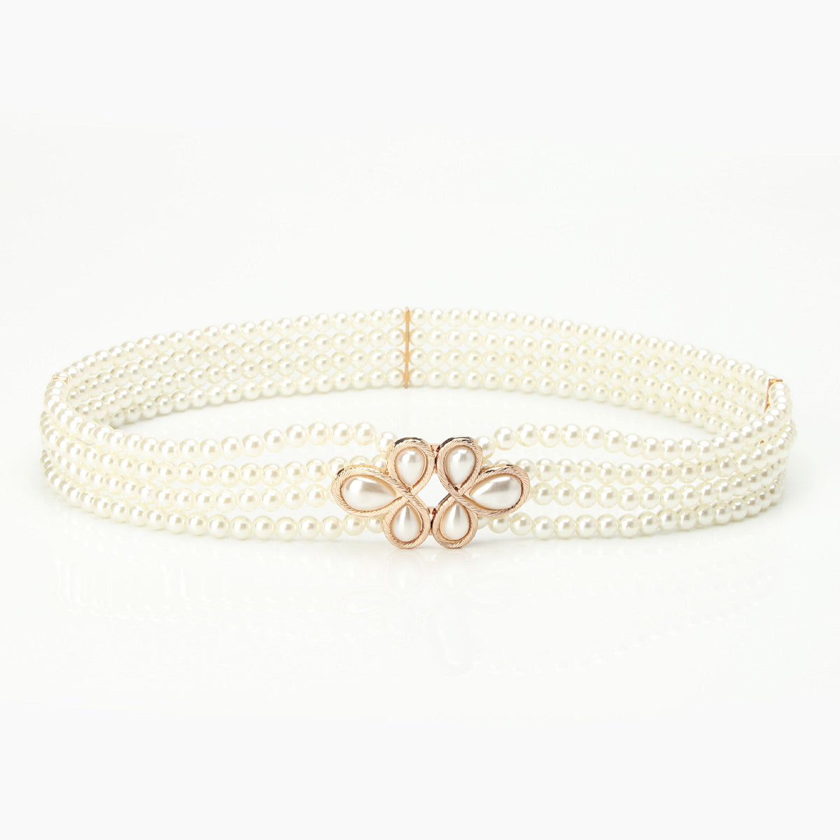 Bridal Pearl Rhinestone Waist Chain — body chain, view 5