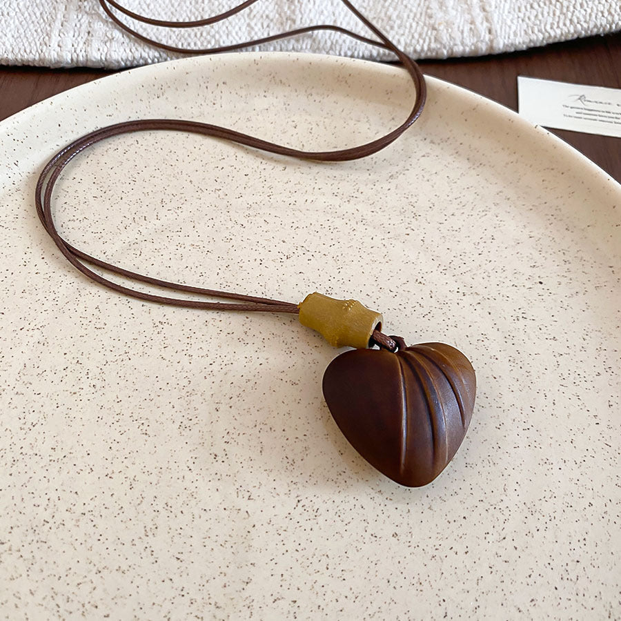 Geometric Resin Beaded Necklace — necklace, view 10