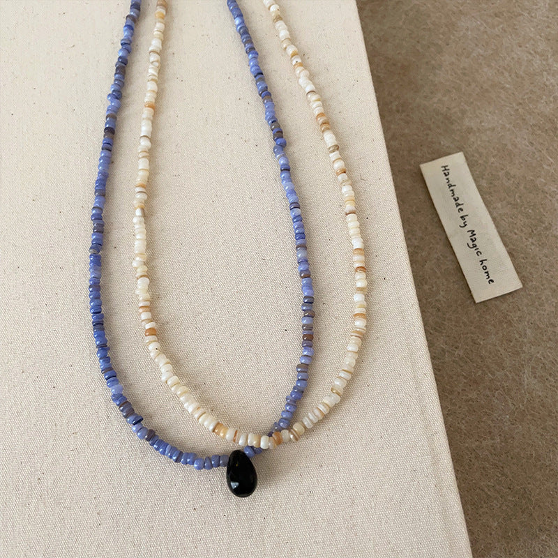 Tear Drop Choker Necklace — necklace, view 2