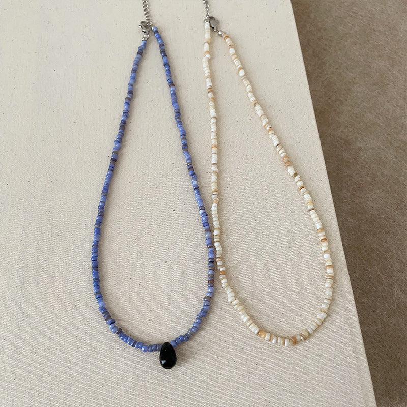 Tear Drop Choker Necklace — necklace, view 3