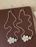 Fine Big Flower Pendant Necklace — necklace