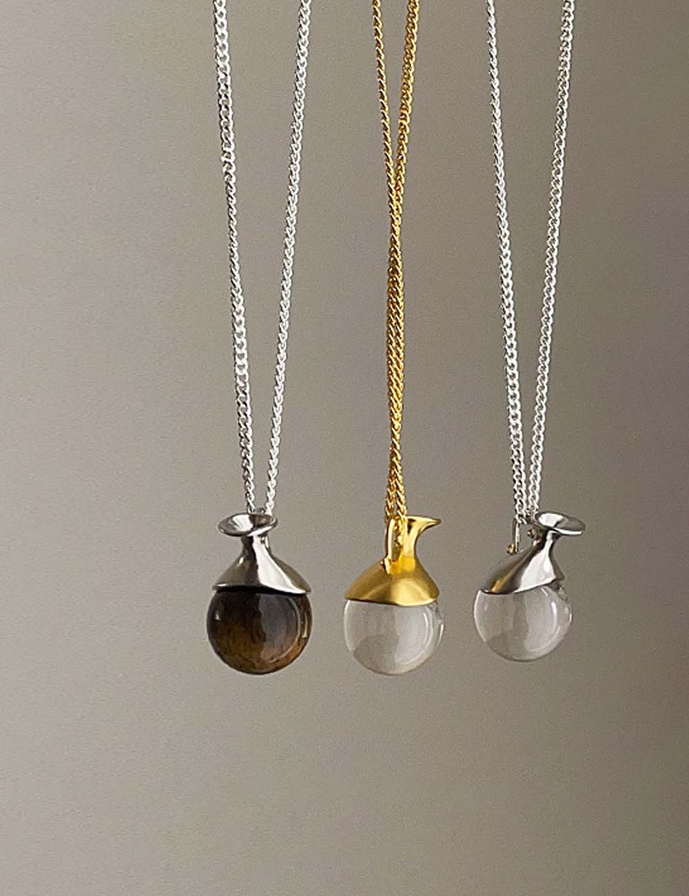 Bottle-Shaped Pendant Necklace — necklace