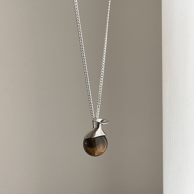 Bottle-Shaped Pendant Necklace — necklace, view 2