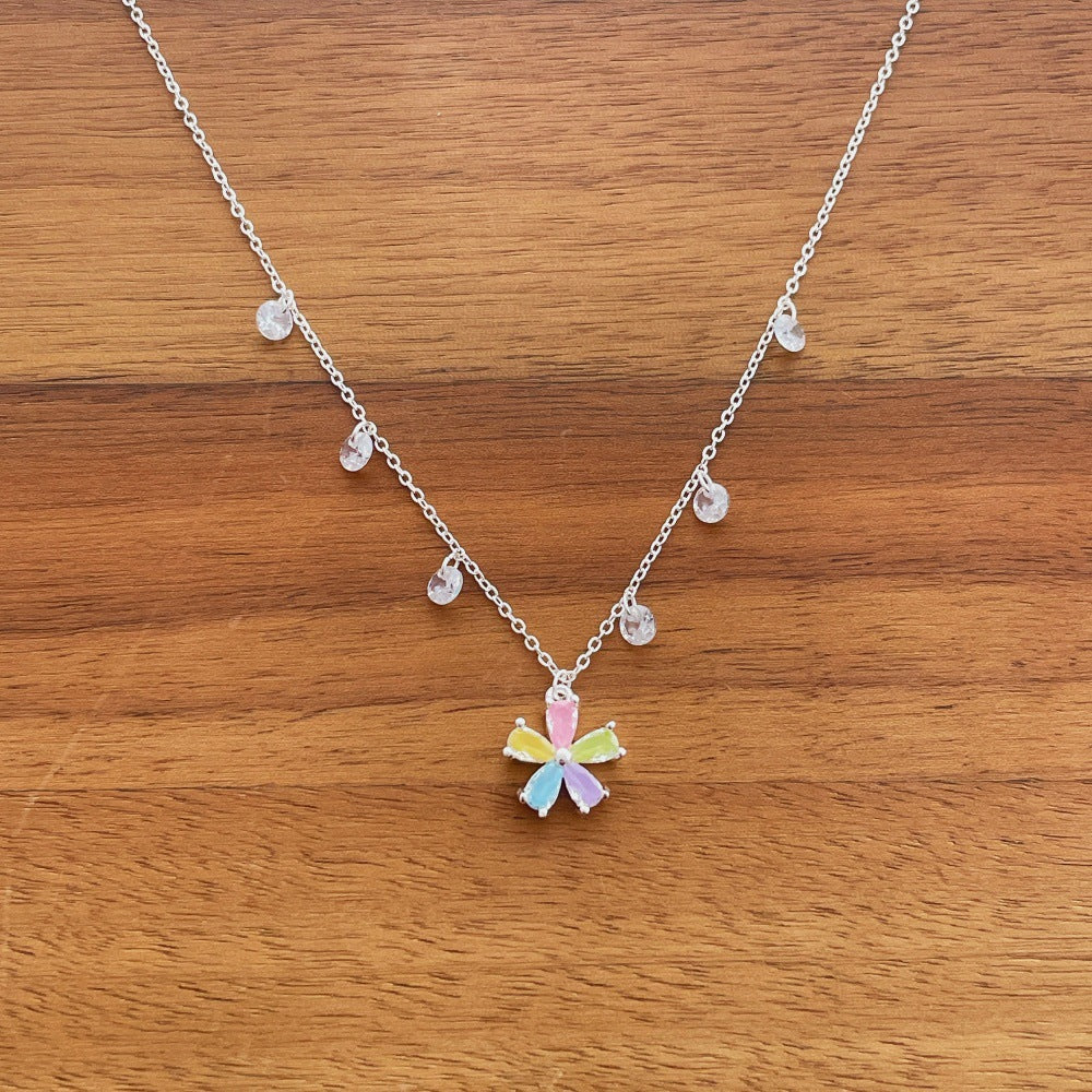 Beaded Star Pendant Necklace — necklace, view 3