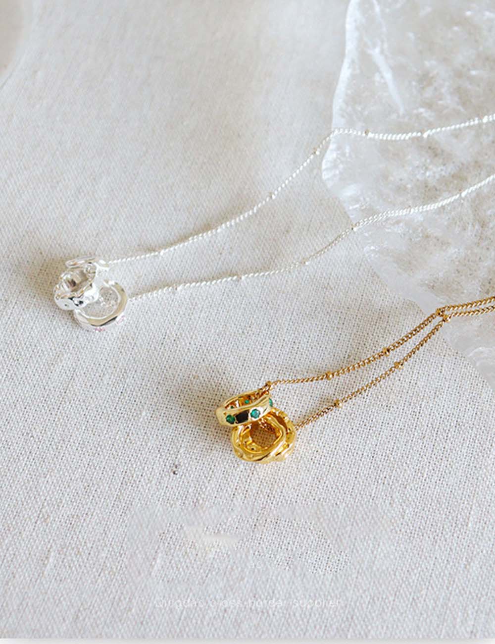 Cubic Zirconia Choker Chain Necklace — necklace