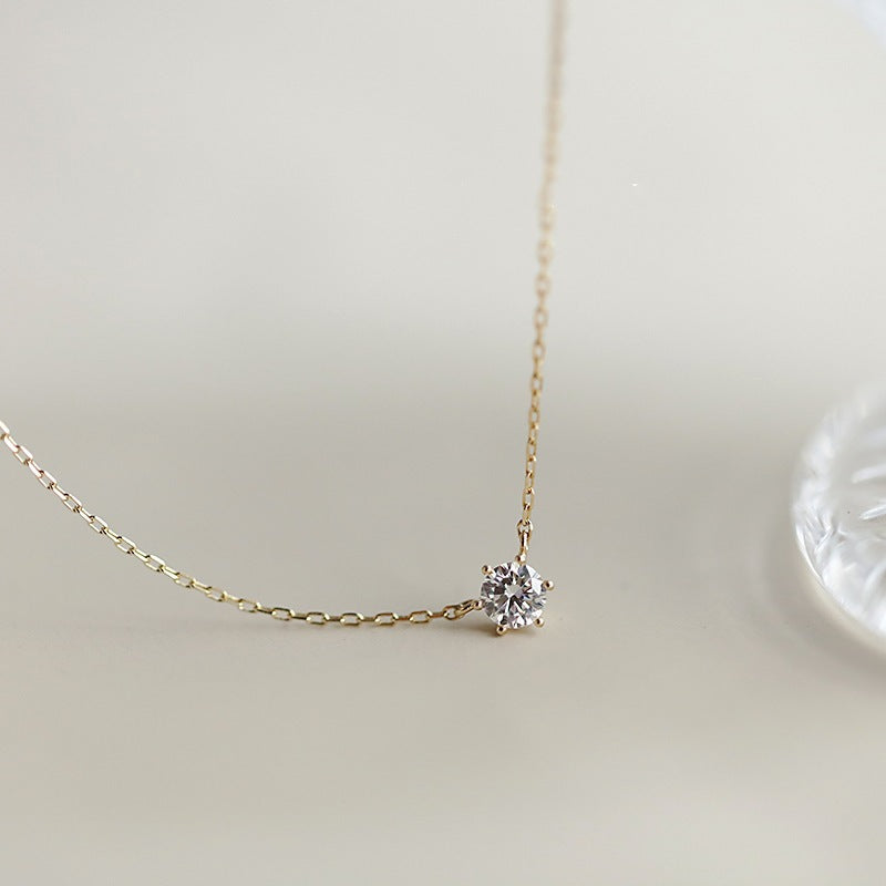 Kite Shaped Pendant Choker — gold necklace, view 5