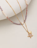 Starfish Beaded Choker Necklace — necklace