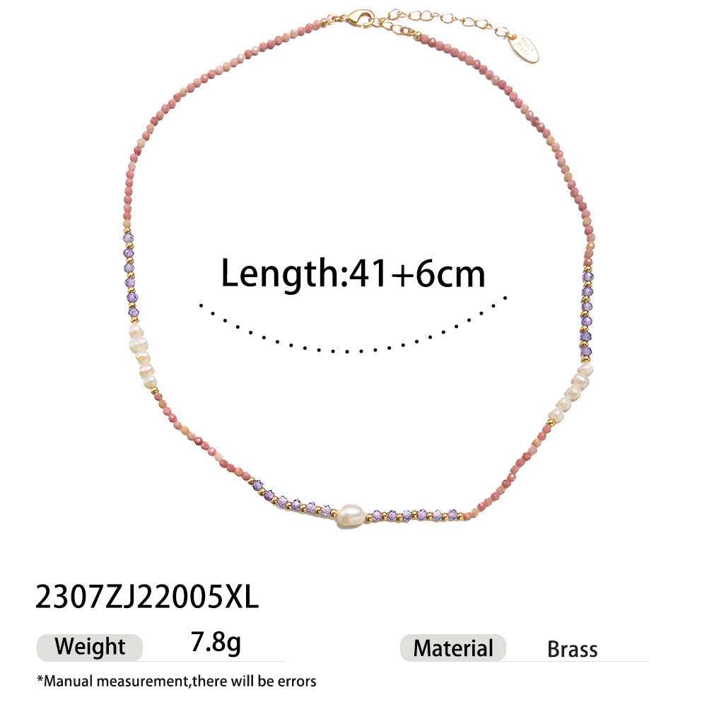 Starfish Beaded Choker Necklace — necklace, view 5