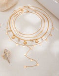 Shell Pendant Beach Necklace — gold necklace