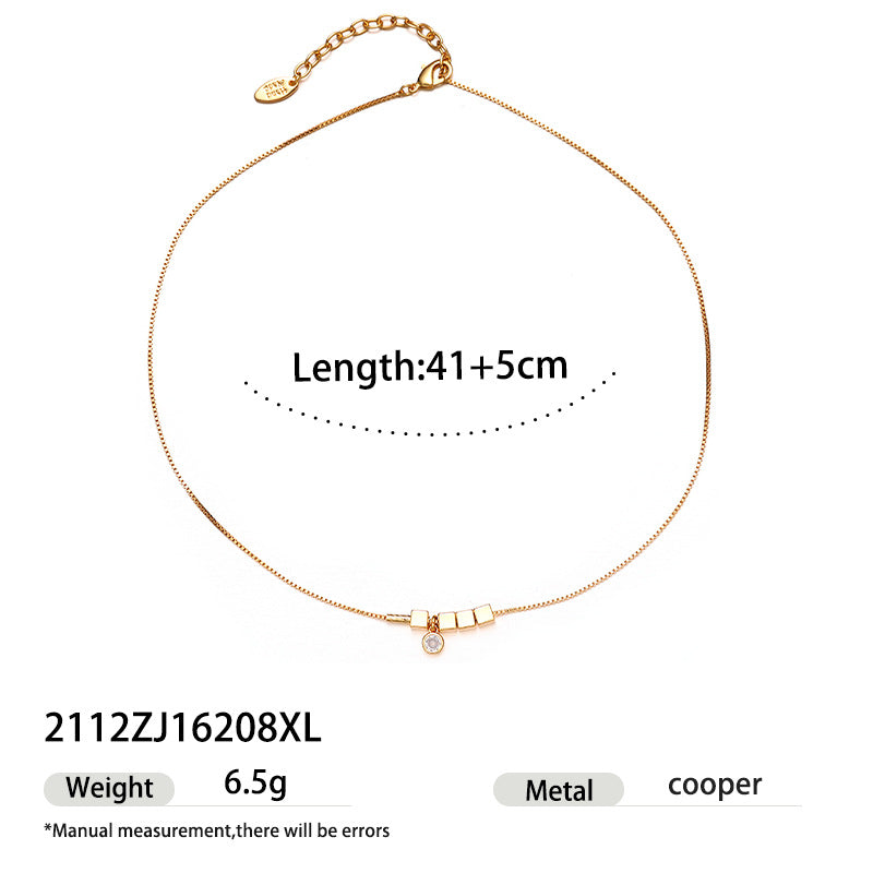 Cubic Zirconia Shell Pendant Choker — necklace, view 13