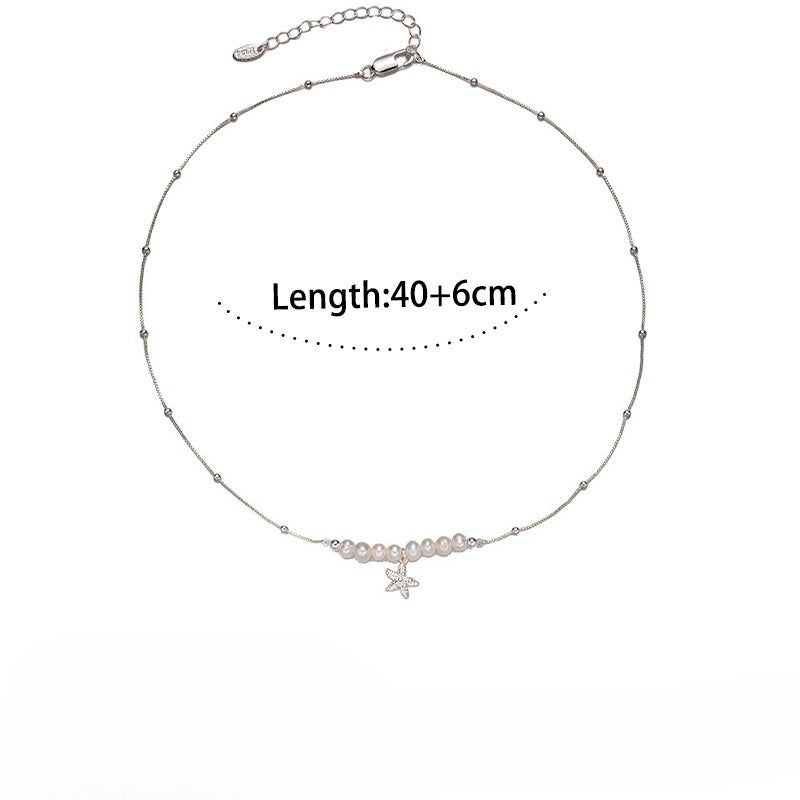 Starfish Pendant Necklace — necklace, view 6
