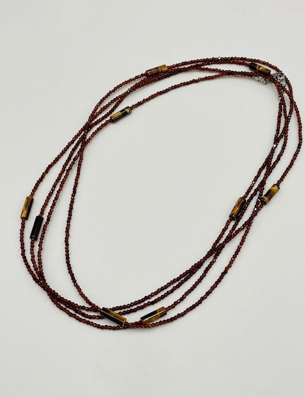 Multi-Layer Tiger's Eye Necklace — coffee necklace