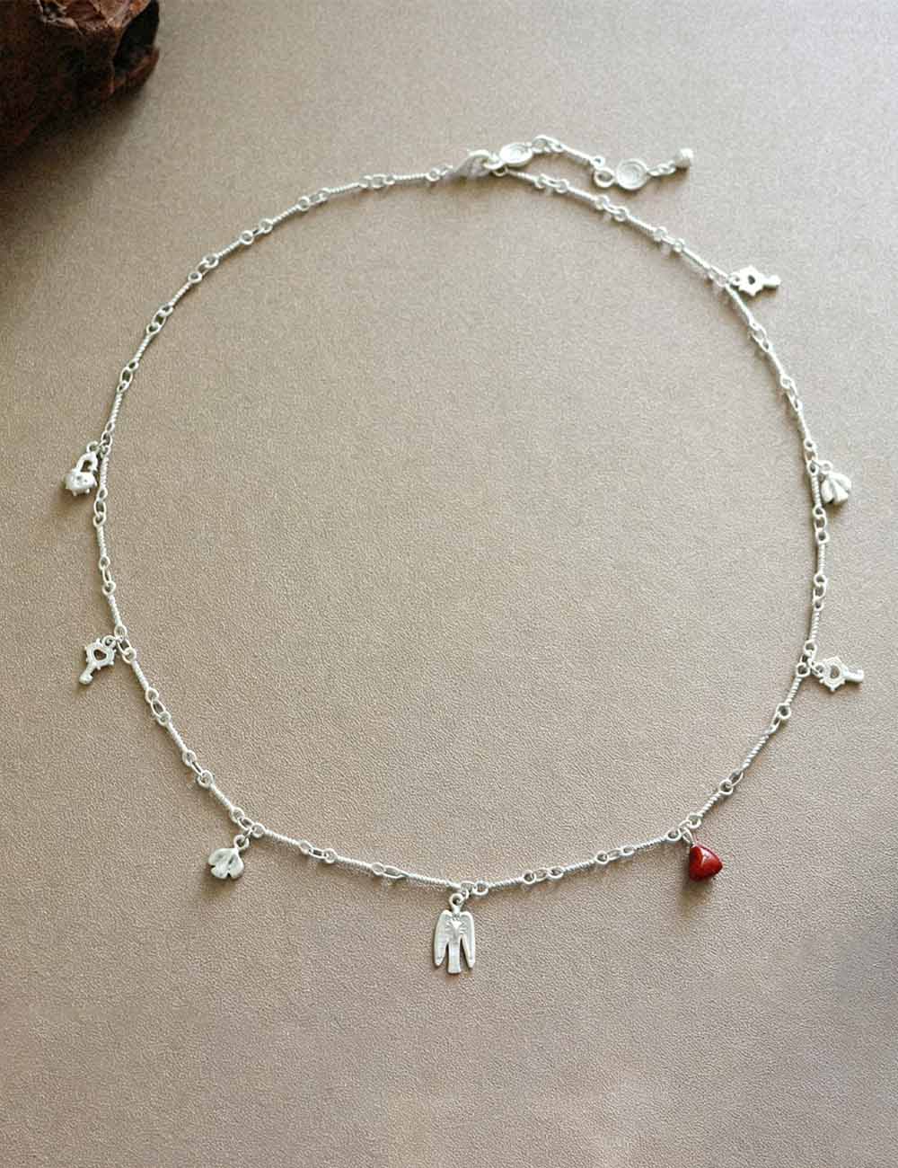 Brass Bird Pendant Necklace — silver necklace