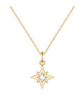 Star Pendant Chain Choker — gold necklace