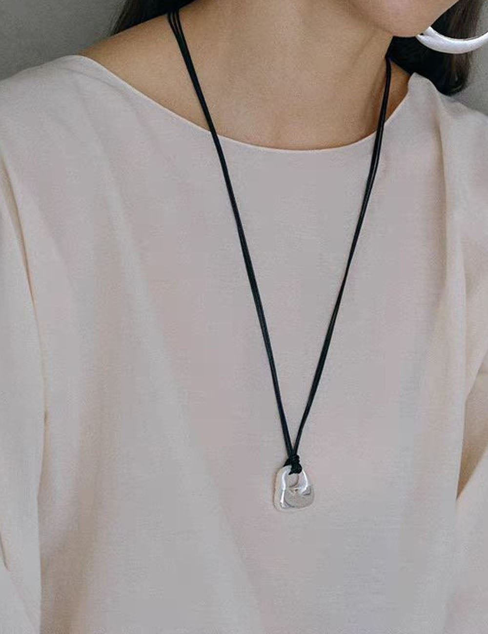 Brass Lock Pendant Necklace — necklace