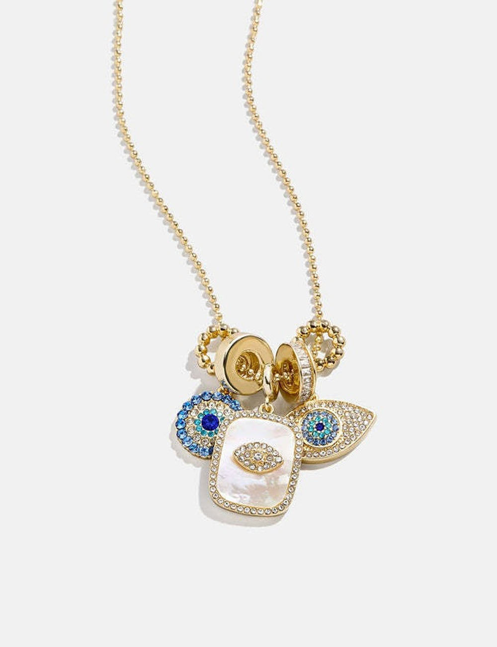 Evil Eye Pendant Choker Necklace — gold necklace