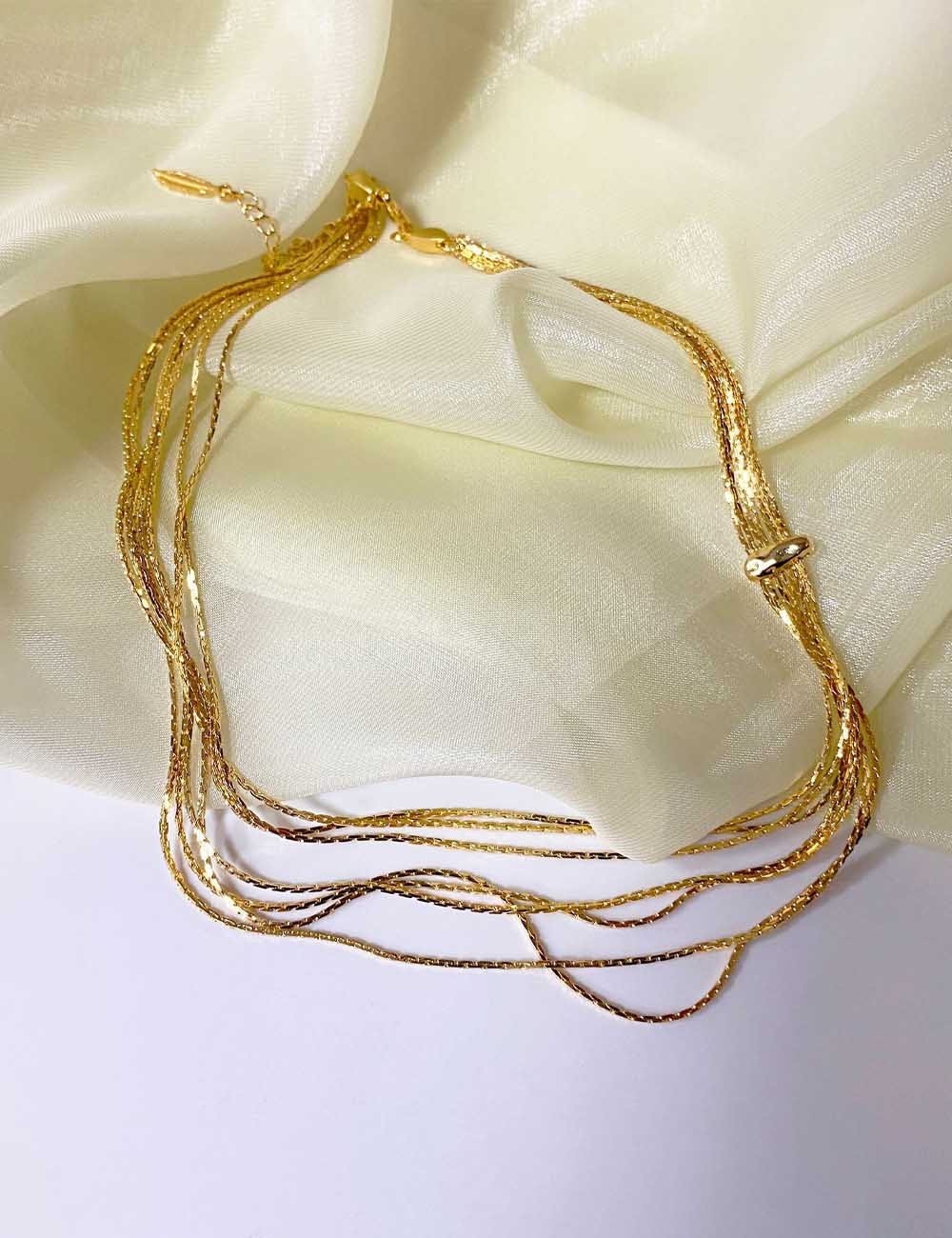 Multi-Layer Snake Chain Necklace — necklace