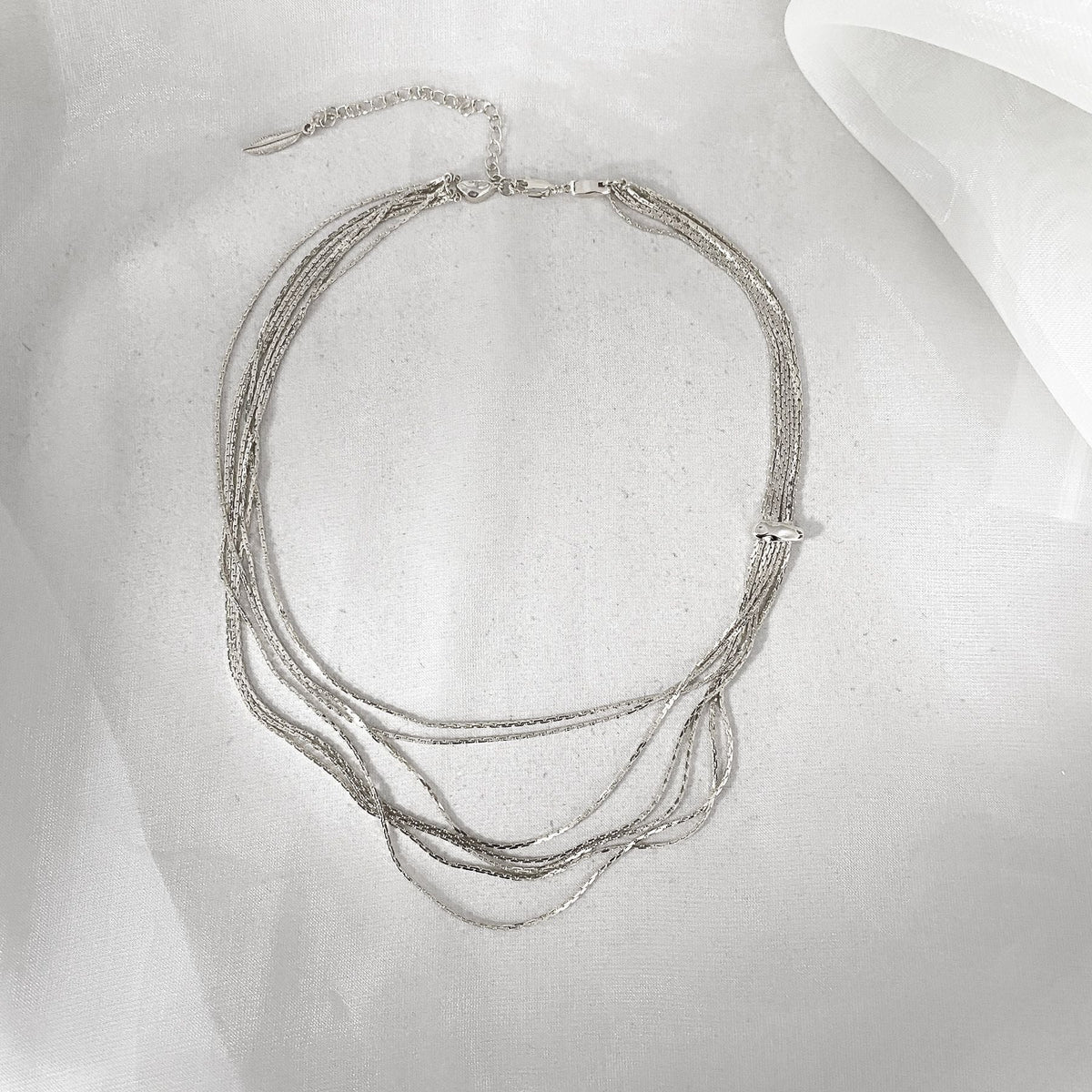 Multi-Layer Snake Chain Necklace — necklace, view 2