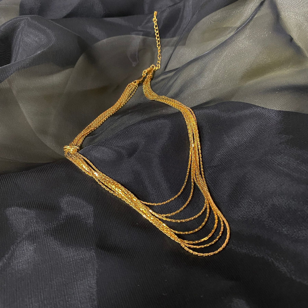 Multi-Layer Snake Chain Necklace — necklace, view 5